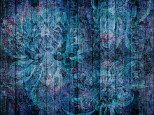 Синие фотообои Factura FLOWERS IMAGINARIUM 6
